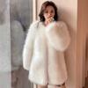 Autumn and Winter New Fashion Imitation Fox Fur Coat Women's Clothing Medium and Long Temperament Wool Coat