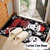 Custom Name Horror Holiday Mashup Carpet, Chair Rug,Area Rug for Office Bedroom living rooms bedroom, Doormat decor Christmas fan gifts