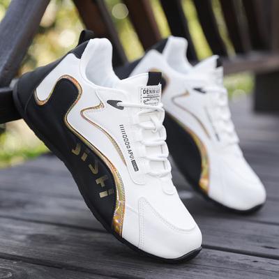 Men's PU Leather Waterproof Sneakers Male Spring Lightweight Breathable Flat Non-slip Casual Sneakers