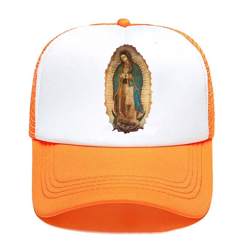 Our Lady Of Guadalupe Virgin Mary Baseball Cap For Women Men Unisex Summer Parent-Child Hats Mesh Visor Outdoor Sun Hats