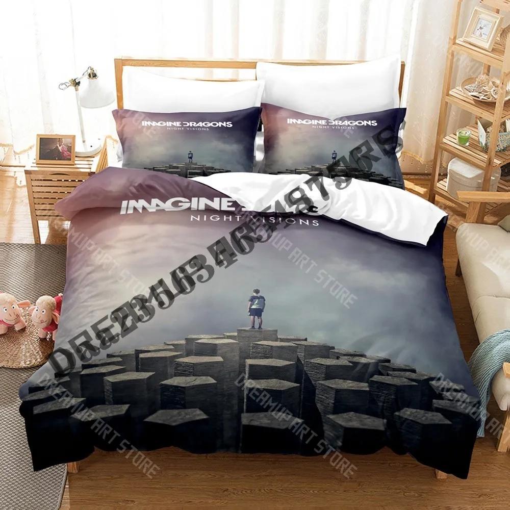 3D Print Imagine Dragons Loom Tour Bedding Set Single Twin Full Queen King Size Bed Set Adult Kid Bedroom Duvetcover Sets