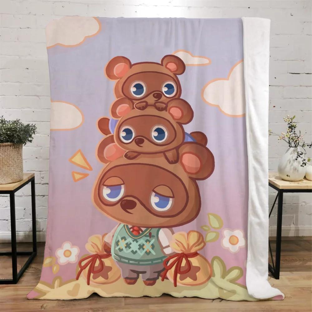 Animal Crossing Decorative Blanket Sofa Winter Custom Blankets Characters Luxury Bedding Home Interior Beach Towel Fluffy Plaid
