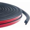 Universal Car Weather Stripping, Self-Adhesive Auto Door Rubber Seal Strip, Engine & Window Noise Ulation (47/100" X 2/5" X 33 Feet)