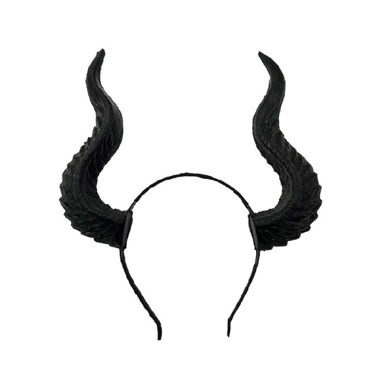 

Simulation Dark Horn Headbands Gothic Costume Hairband Hairhoop 1