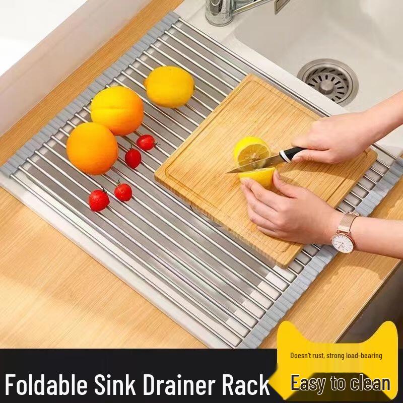 Zhaoran Foldable 304 Stainless Steel Dish Drying Rack