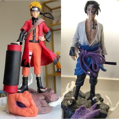 26cm Naruto Anime Figure Rikudou Sennin Mode Figurine Naruto Room Sasuke Action Figure Room Decorations PVC Collection Model Toy