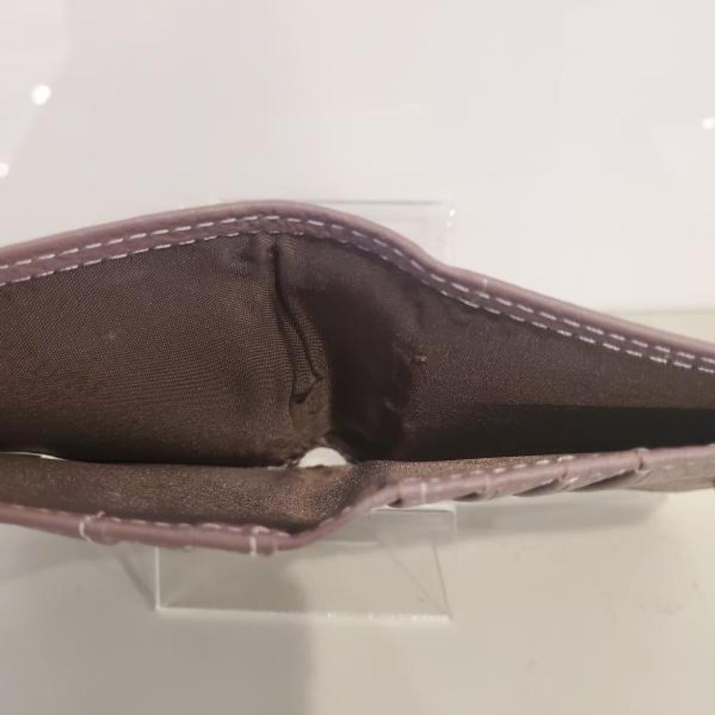 Moncross PUAW18033 Square Women's Stitched Cowhide Leather Bifold Wallet