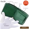 [EVERSOUL] wallet stingray leather short wallet stingray genuine leather Garusha leather cowhide short wallet coin purse card holder unisex green