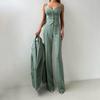 2025 Spring Europe, America, Amazon Cross-border Women's Clothing Commuter Versatile Temperament Skinny Solid Color Suit Three-piece Set