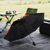 1PC Flumi-nense Mandala Pattern Printed Umbrella Folding umbrella, automatic umbrella 8-Frame for Travel, camping Fan gifts Christmas Gifts
