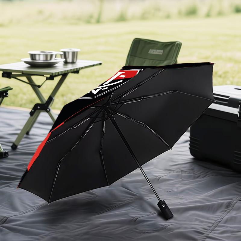 1PC Flumi-nense Mandala Pattern Printed Umbrella Folding umbrella, automatic umbrella 8-Frame for Travel, camping Fan gifts Christmas Gifts