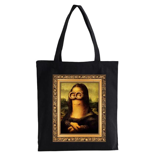 

Знаменитая художественная картина маслом Ван Гог Большая сумка Женская холщовая сумка Мона Лиза для девочек Сумка на плечо для путешествий Женские пляжные сумки для покупок 34*42cm