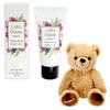 Sears LARA Christie Teddy Bear Plush Gift Set with Venus Rosa Hand Cream, Brown Teddy (lcs91-0001-tdt-01-b)