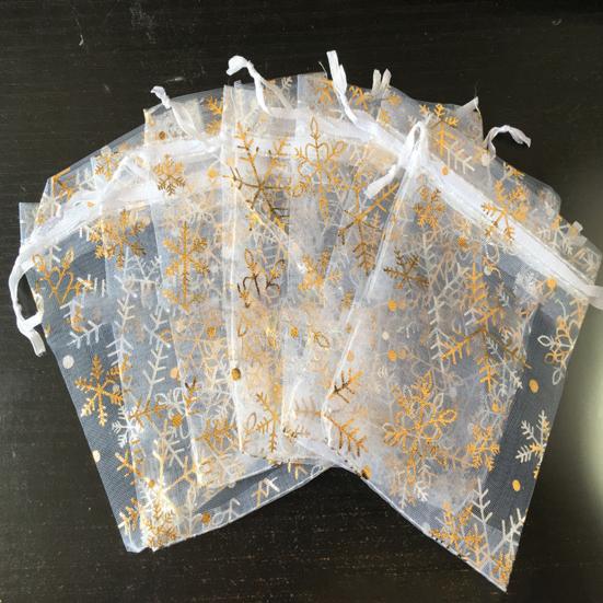 Pungi cadou Decorative rezistente la rupere din organza Festive Party Goodie Bag pentru festivaluri