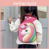 Cute Cartoon Unicorn Childrens Backpack With Eva Material And Padded Straps For School