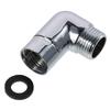 90 Degree Shower Head Elbow Adapter Durable Sliver Shower Arm Extension Connector