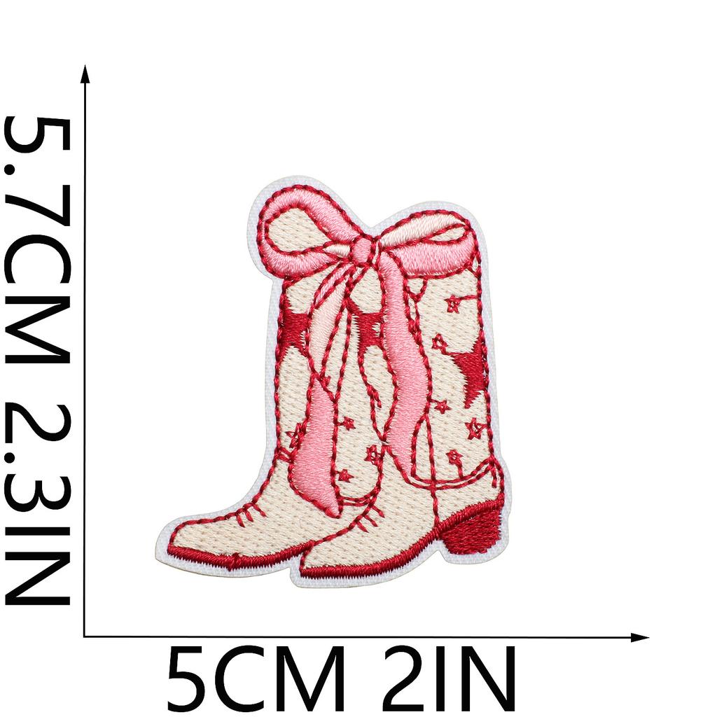 Love Letter Embroidery Cloth Sticker Pink Couple Clothing Decorative Patch Sticker Bow Bear Computer Embroidery Label Heat Transfer