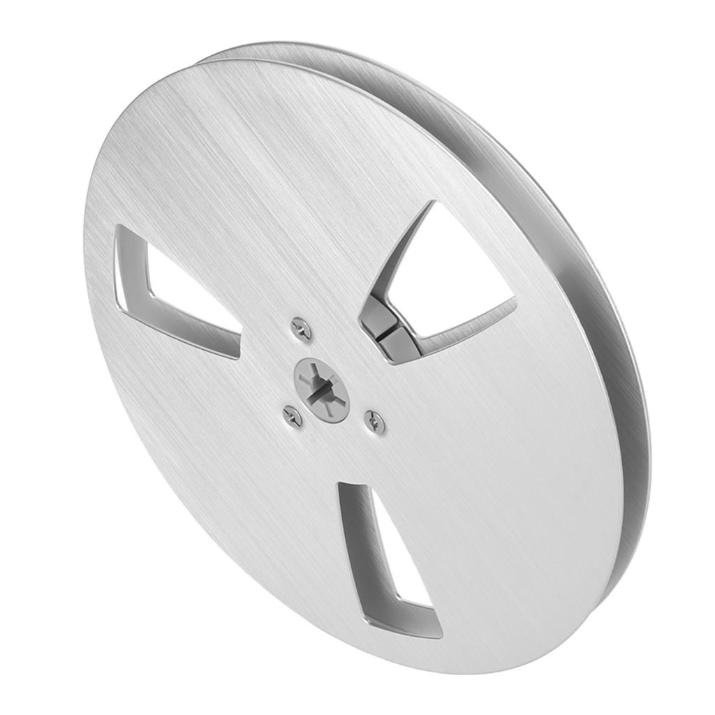 1 4 7 Inch Empty Tape Reel 3 Hole Aluminum Alloy Universal Opening Machine Part Open Reel Takeup Reel Silver