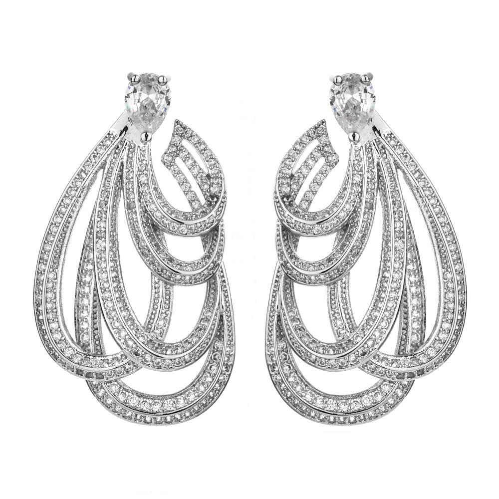 

Европейские серьги с каплями воды CMM, ювелирные изделия с бантом для тяжелой промышленности, модные простые индивидуальные женские серьги двойного назначения серебряный