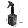 650ML Hair Mister Spray Bottle Barber Atomizer Continuous Mist Spray Bottle Hairdresser Hairspray Barber Water Hair Spary Sprey
