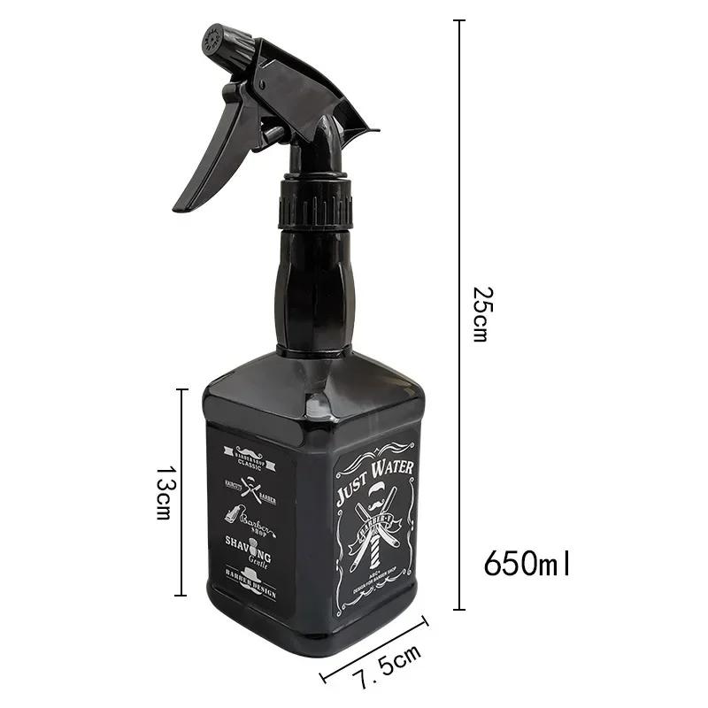 650ML Hair Mister Spray Bottle Barber Atomizer Continuous Mist Spray Bottle Hairdresser Hairspray Barber Water Hair Spary Sprey
