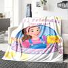 Custom Name Ms. Rachel Theme Printed Blanket - Perfect for Couch, Bed, Travel & Outdoor Use | Machine Washable, Cozy & Durable.
