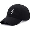 Unisex Soft Cotton Dad Hat Musical Note Embroidery Baseball Cap For Women Men Adjustable Unisex Casual Sports Caps