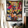Son Goku Wall Tapestry Aesthetic Wall Hanging Printed Fabric Blanket Decorative Tapestries For Bedroom Living Room Home Decor