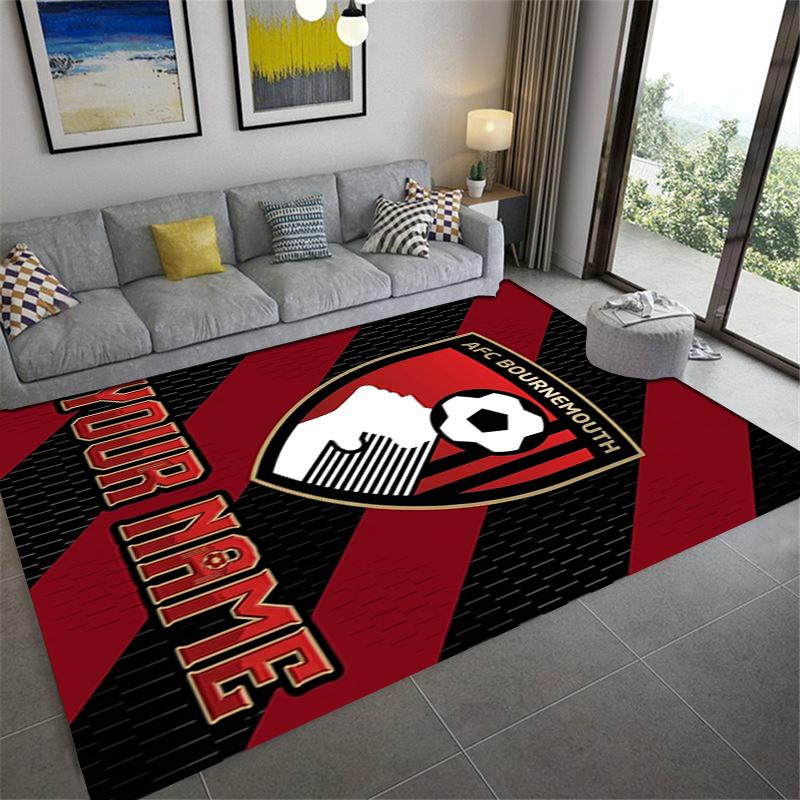 Custom Name Afc Bournemouth Carpet Rug for Living Room Bedroom Home Sofa Decoration,Kids Play Non-slip Floor Mat