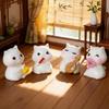 Ein Set Von 6 Multifunktionalen Katzenfiguren Aus Harz, Dekorationsartikel