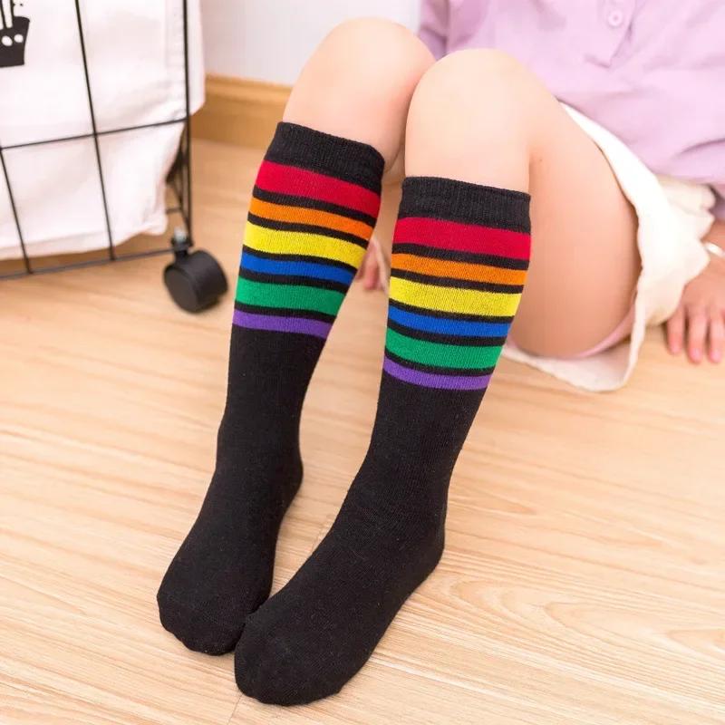 2 To 8 Yrs Leg Warmers Cotton Long Socks Cute Sweet Girl Lace Bows Princess for Infant Baby Spring Winter Toddler Sock