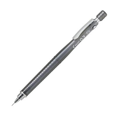 Pilot S3 Mechanischer Transparenter HPS300R10TB3 Bleistift, 0,3 mm, Schwarz, 10er-Set,