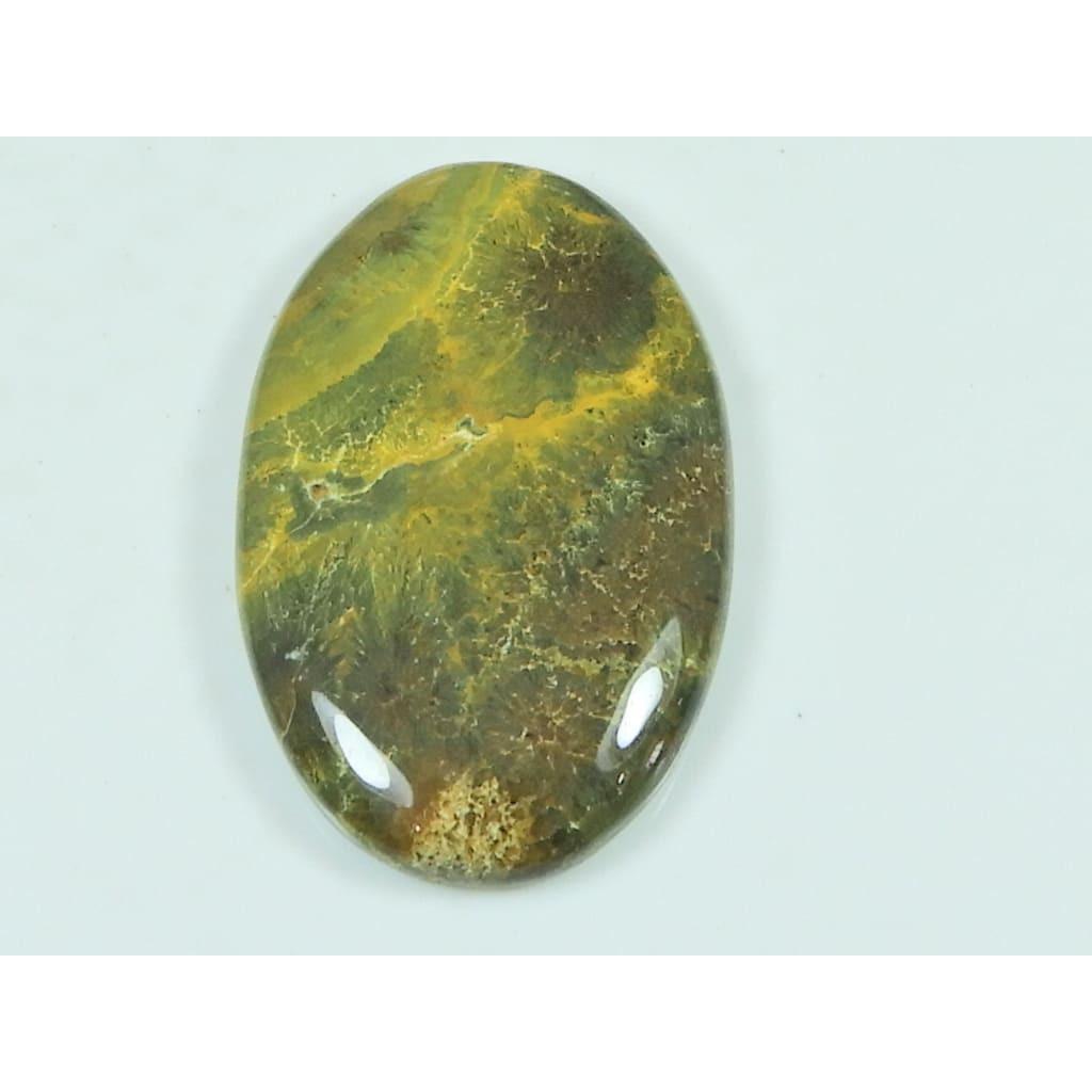 24X38X04MM Natural Ocean Jasper Oval Shape Cabochon Loose Gemstone 47Cts. G-328