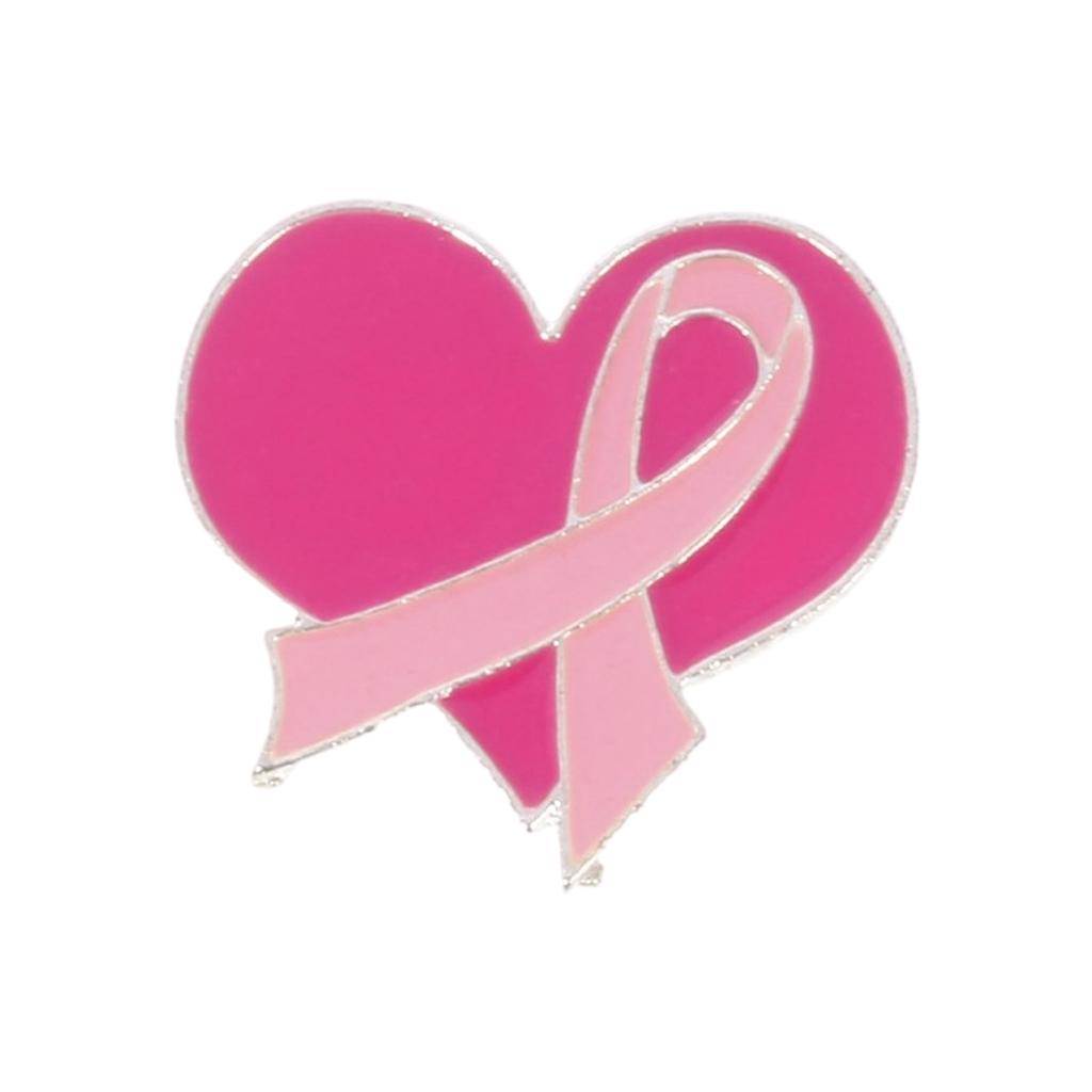 Elegant Breast Cancers Awareness Ribbon Brooch Sweater Lapel Pin for Women and Girls Clothes Decoration Accessories