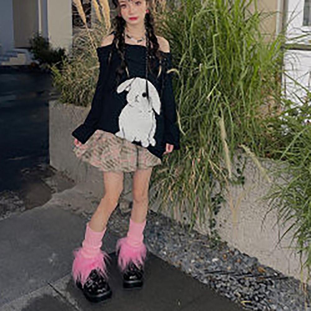 Avec Guêtres à Bordure en Fourrure Tricot Côtelé Manchettes de Bottes Chauffe-Pieds Chauds Femmes Filles