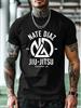 Nate Diaz Est. 1988 Jiu-Jitsu Stockton CA Koszulka z nadrukiem 100% Bawełna Okrągły dekolt Krótki rękaw Letnia