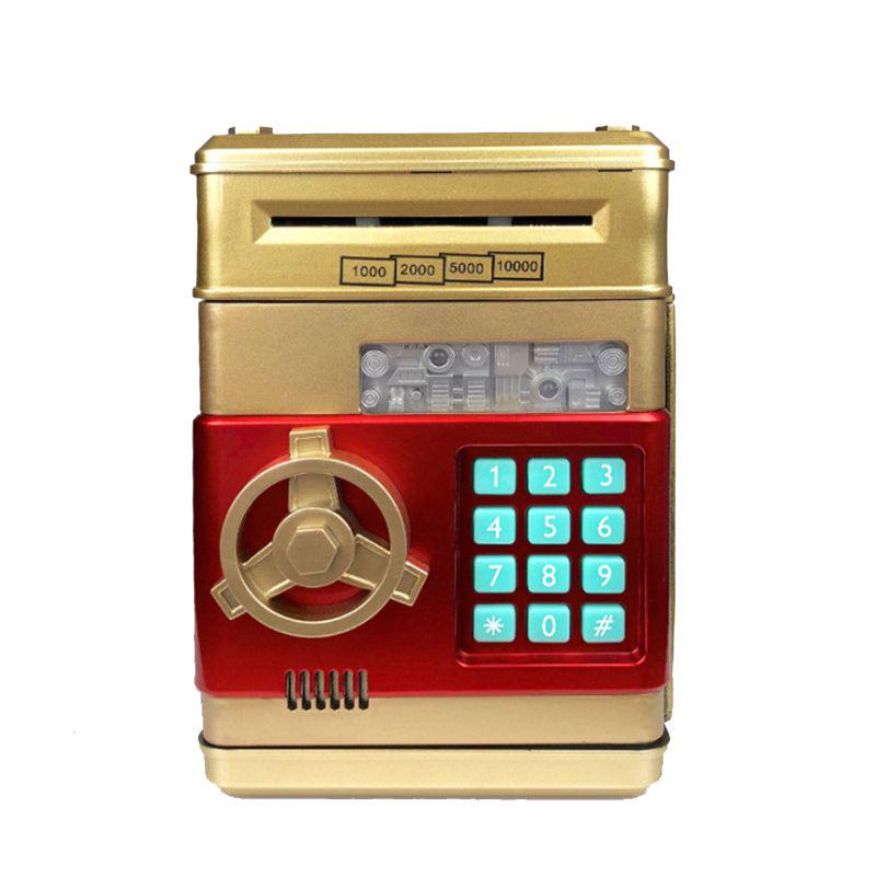 

And Secure Automatic Atm Piggy Bank With Password And Sound For Kids** золотой
