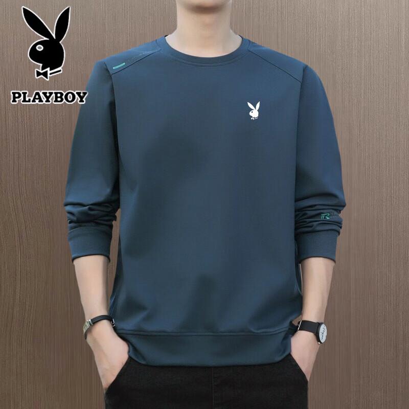 PLAYBOY Men's Casual Crew Neck Tops