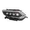 LED Crystal Projector Headlight Assembly for 17-22 Nissan X-Trail: DRL & Flowing Turn Signals