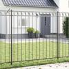ASSEN Fence Panel Grey 170 x 170 cm Steel