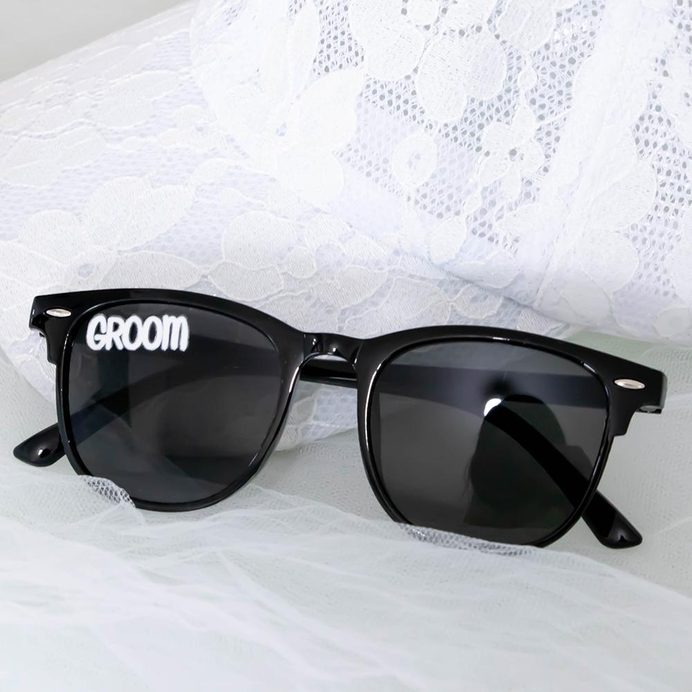 2Pcs Bride Groom Sunglasses Pearl Heart Sunglasses Bride To Be Wedding Day Honeymoon Engagement Bridal Shower Bachelorette Party