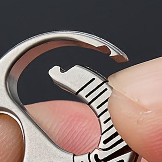 Flasköppnare Guld fiskform Titanlegering Lättviktig Bärbar Nyckelring Utomhusresor Öl Läsk Kapsyler Flasköppnare