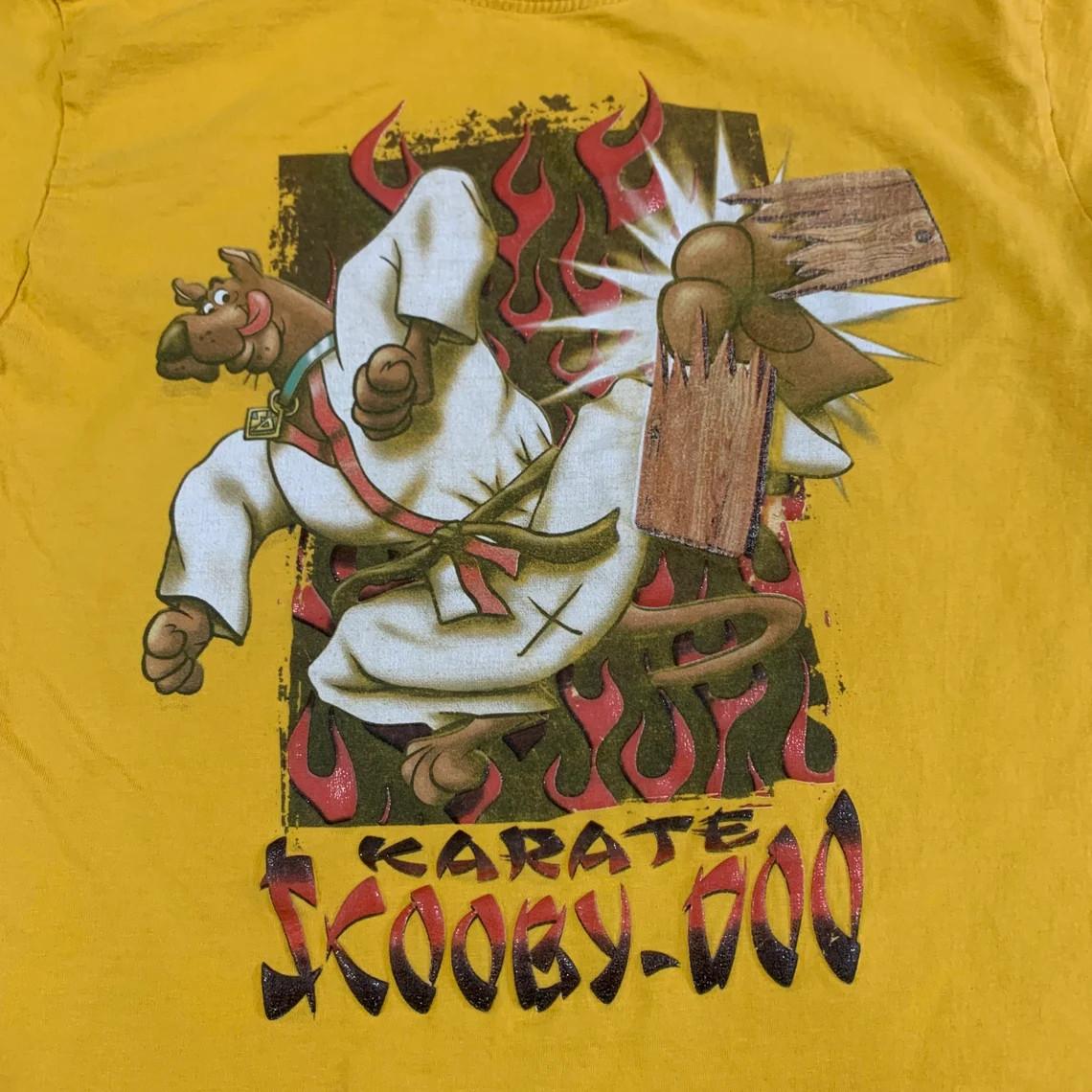 Scooby Doo Karate Short Sleeve Cotton Unisex S-5XL T-shirt S