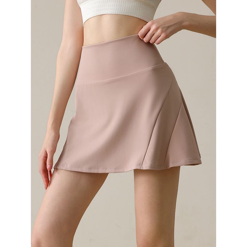 New Arrival Nylon Fashion Tape Sports Skirt Women's Slim Looking Yoga Skirt Running Training Yoga Tennis Pants Skirt Summer