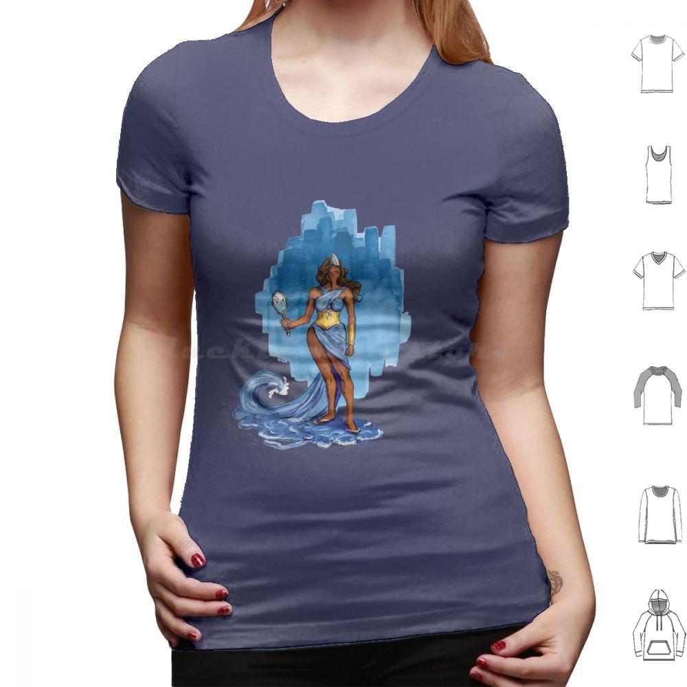 Yemanja Queen Of The Waters T Shirt 6xl Cotton Cool Tee Yemanja Iemanjá Sea Water River Ocean Blue Ioruba Candomble Orixa