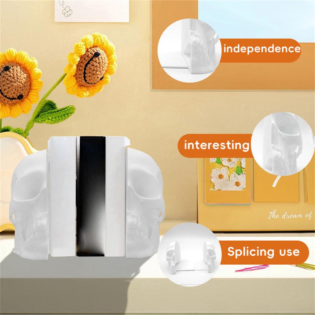 3D Printed Creative Bookends, Halloween Horror Atmosphere Layout Props, Removable Plastic Decorative Ornaments