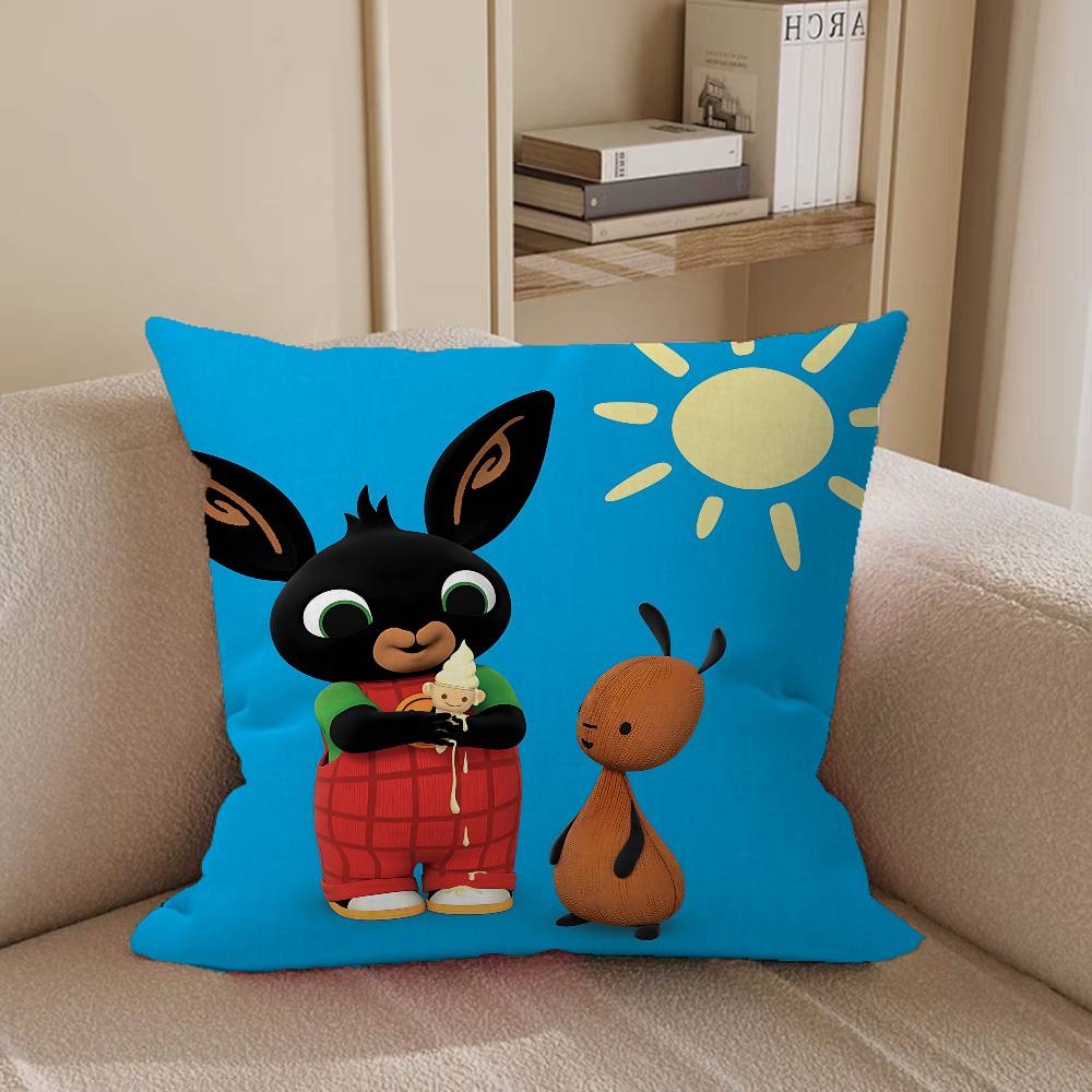 B-Bing Fumetto Coniglietti Design Foglie d'Acero Federa Cuscino Decorazione Felice Raccolta Autunnale Decorazione Festiva Federa