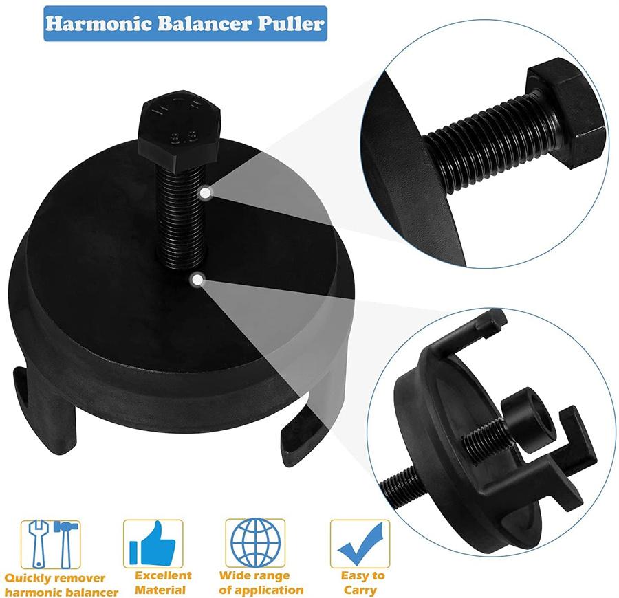 25264 Harmonic Balancer Puller Engine Quickly Removes Harmonic Balancers Puller Without Tapped Holes For GM Dodge...