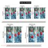2pcs,2D Plane Printing Light Filtering Curtains Christmas Ornaments Festive Holiday Winter (2) Versatile Durable Polyester