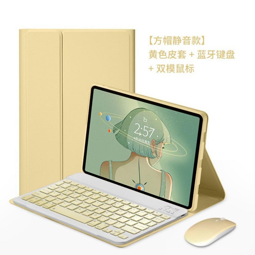 Leder-Tastaturhülle für iPad Pro 13 2024 mit Stifthalter Magnetische Bluetooth-Tastaturabdeckung für Air 6